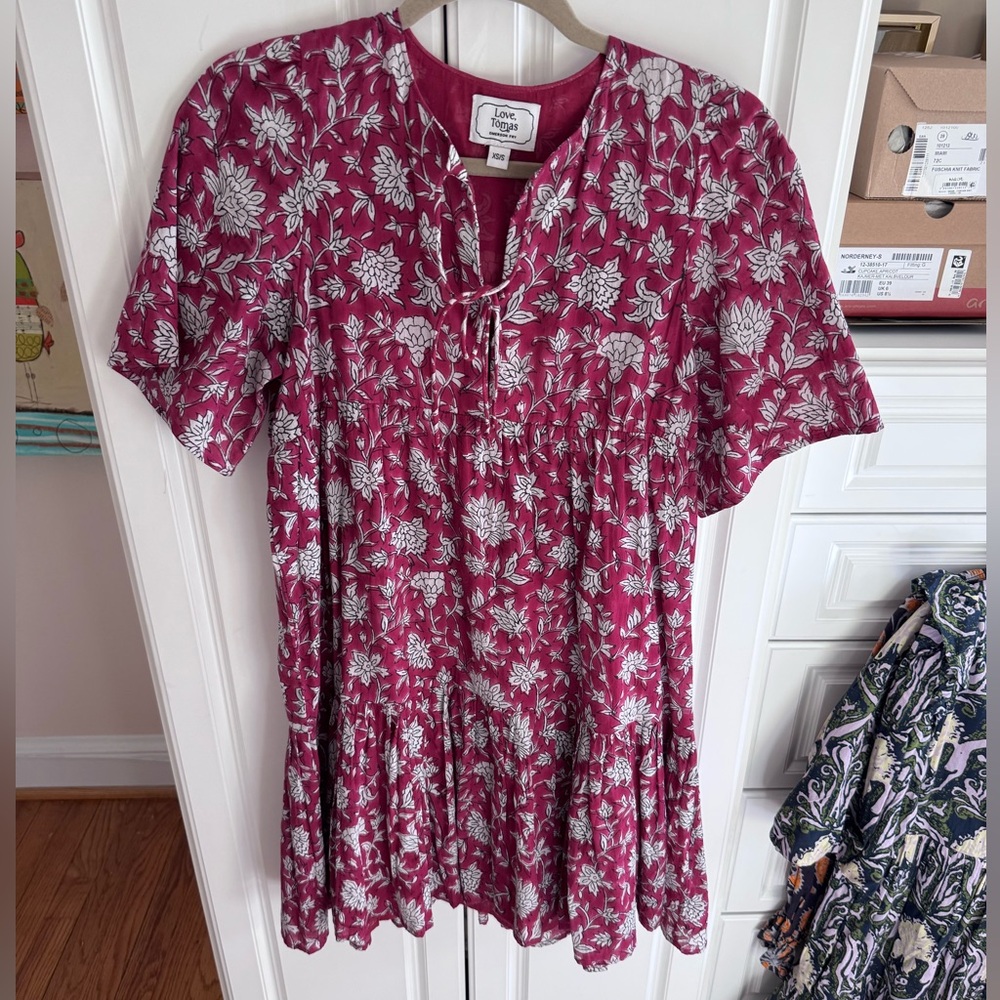 Emerson fry for evereve cotton batik dress. Small like new